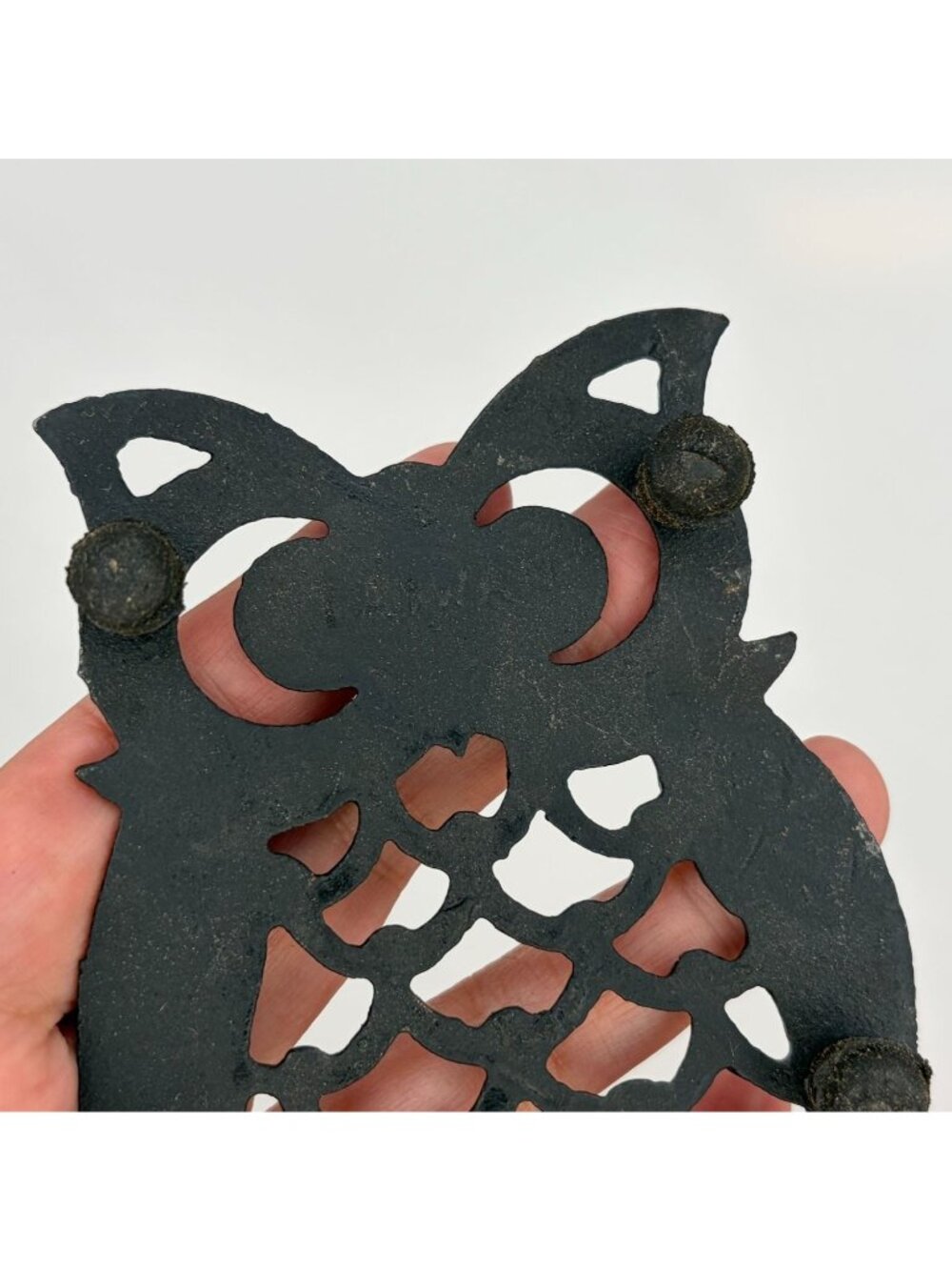 Vintage Cast Iron Owl Trivet - Picture 3 of 4